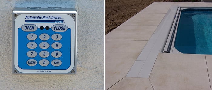 automatic pool cover keypad