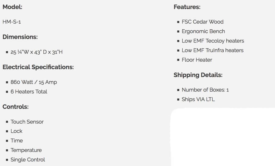 Health Mate Essential Personal Infrared Sauna