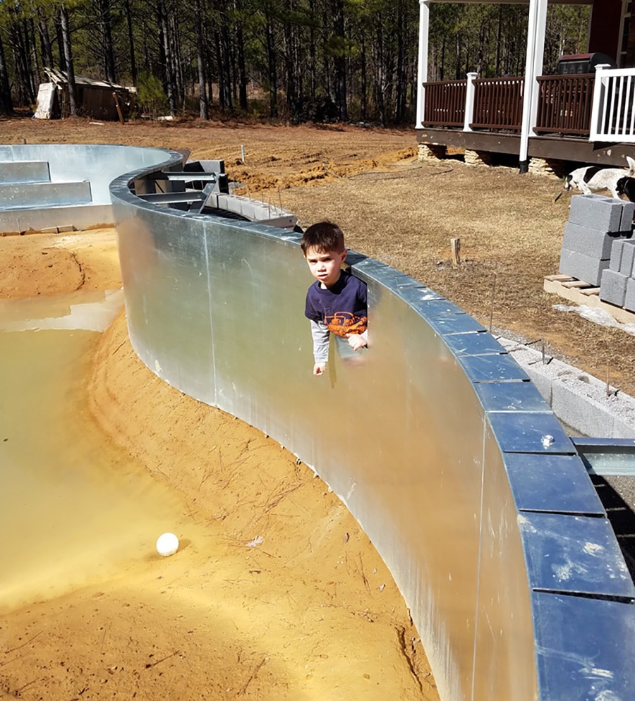 Branam Family Swimming Pool Kit Construction In Tennessee