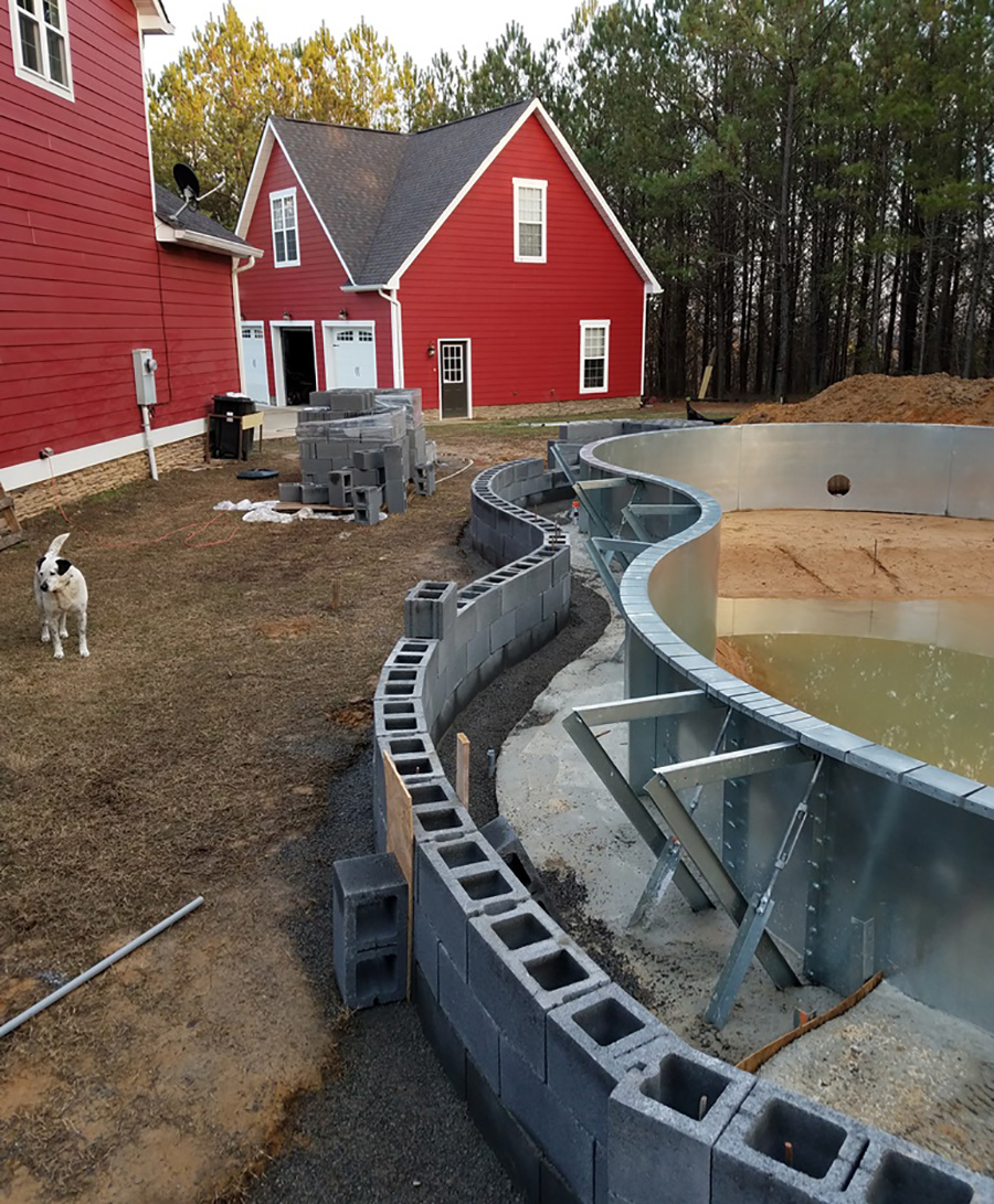 Branam Family Swimming Pool Kit Construction In Tennessee