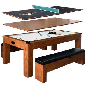 Sherwood 7ft Air Hockey Table with Benches
