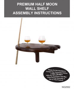 Premium Half Moon Wall Shelf