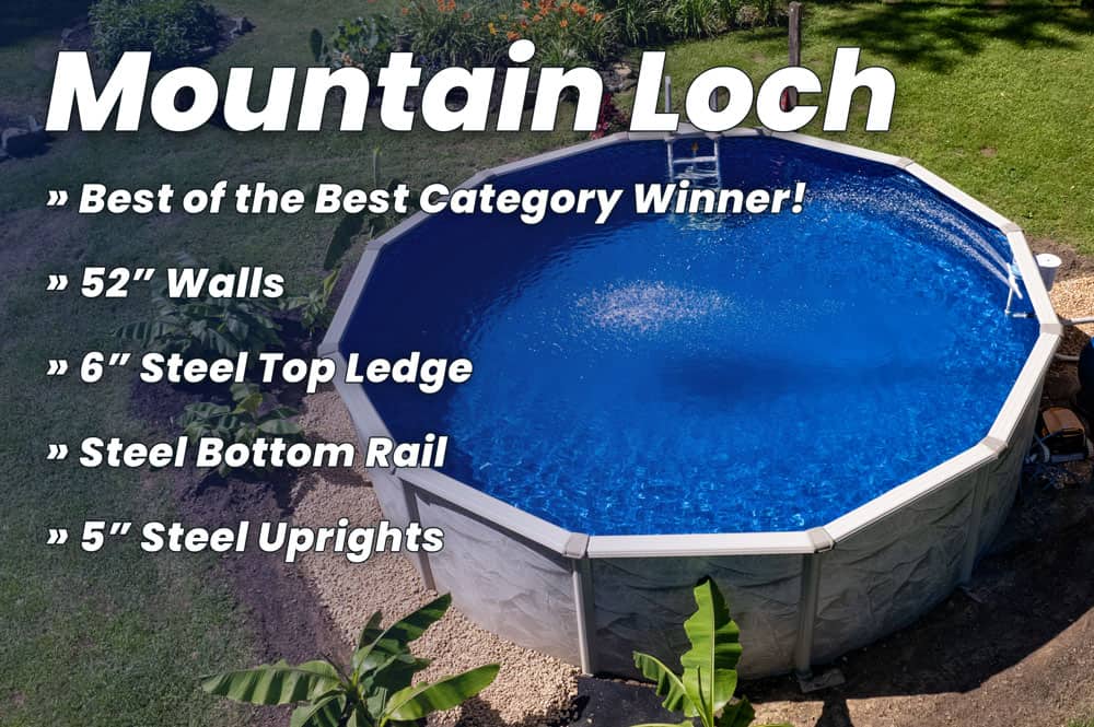 24' Round 52" Deep Mt. Loch Above Ground Pool Kit