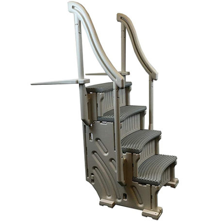 CONFER STEP-1 Above Ground Swimming Pool Ladder Step System Entry w/ Liner Pad