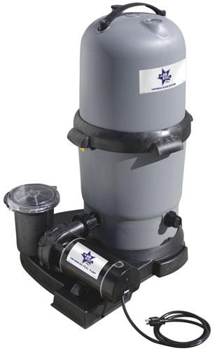 Blue Star Clearwater II Cartridge Filter System with 1 HP Pump, 100sqft