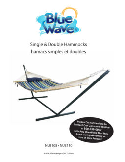 Island Retreat Hammock Set - Blue Cover Manual