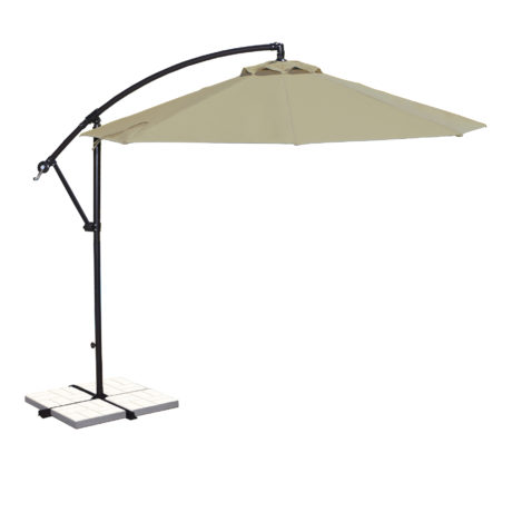 Santiago 10-ft Octagonal Cantilever Umbrella with Sunbrella Canopy