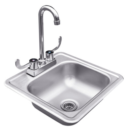 Summerset 15 Stainless Steel Drop-In Sink with Faucet