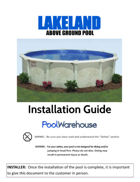 Lakeland Round Above Ground Pool Installation Guide