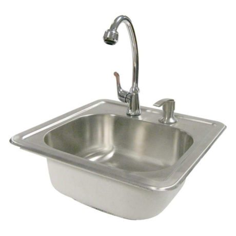 Cal Flame Sink with Faucet and Soap Dispenser